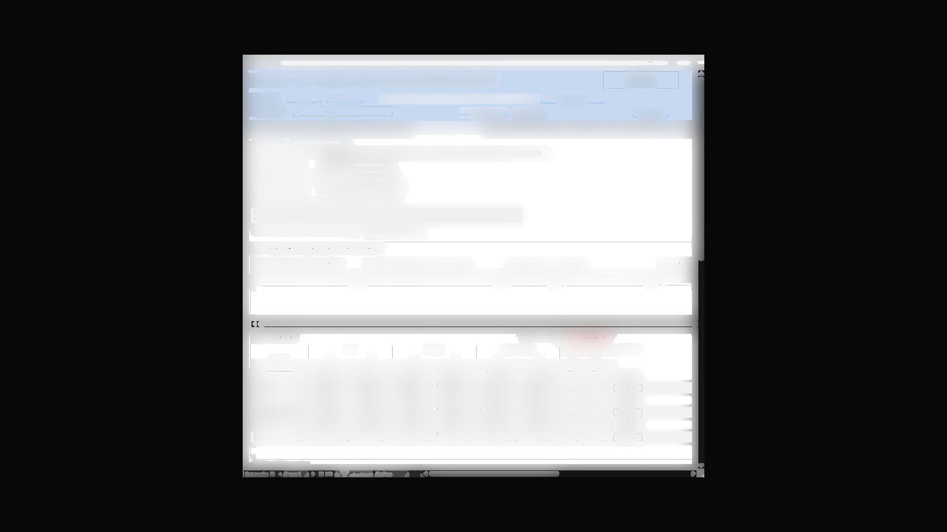 MS-Access-Frontend: Formular- und Tabellenansicht, Schrift unkenntlich gemacht