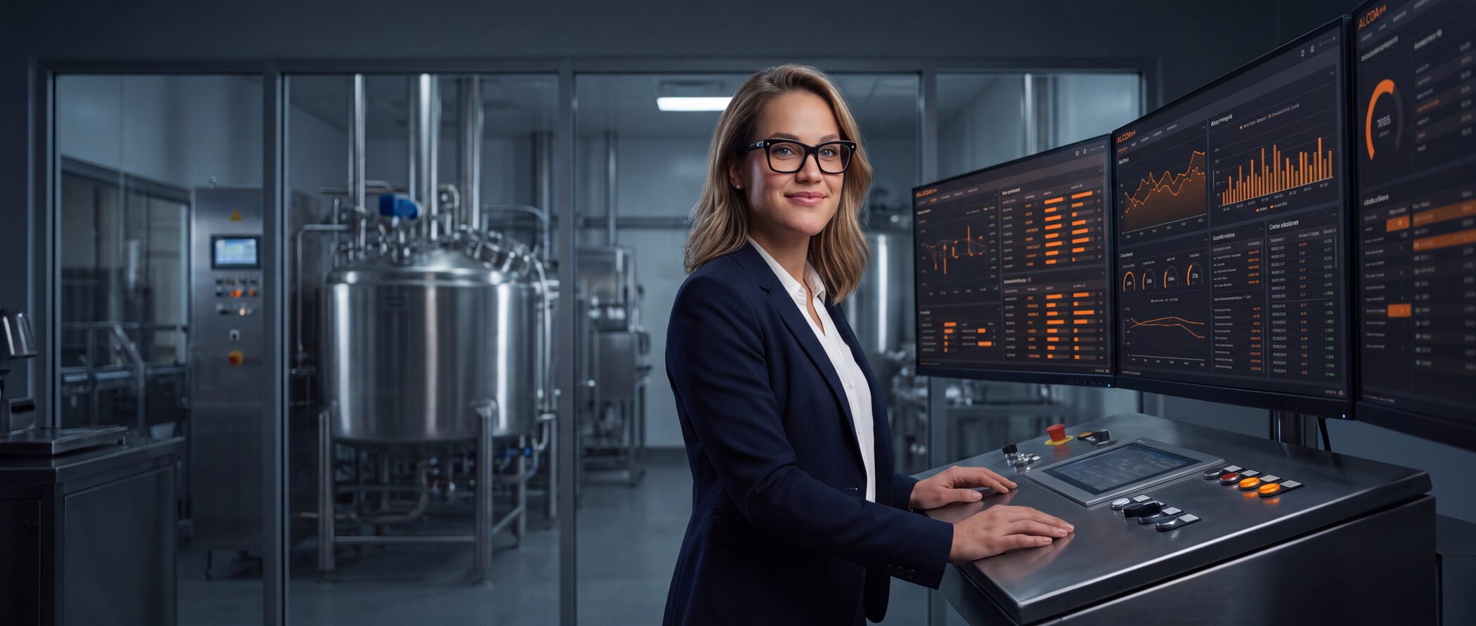 Prozessleitwarte während eines Data-Integrity-Gap-Assessments
